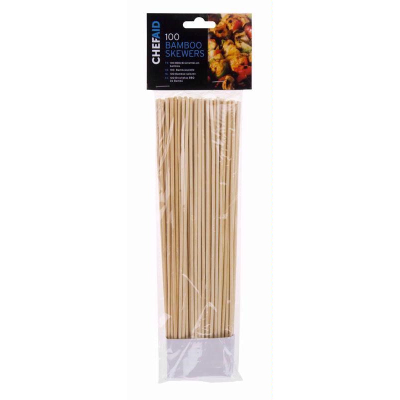 Chef Aid Bamboo Skewers 100 pk*