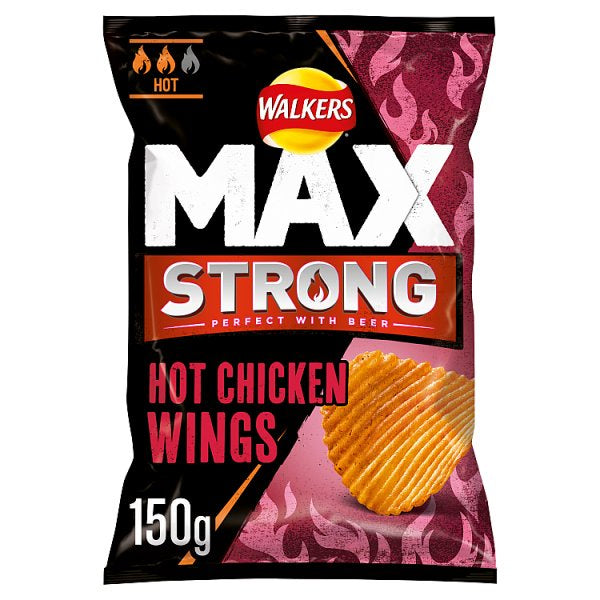Walkers Max Strong Hot Chicken Wing 150g*