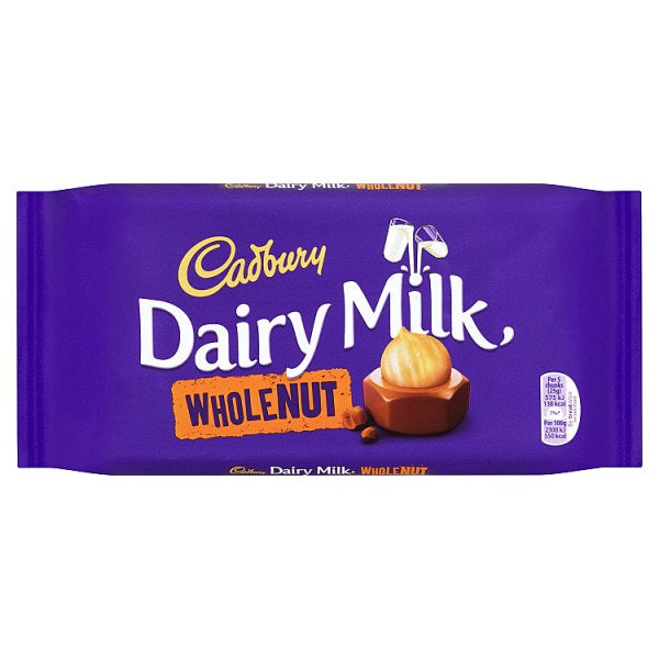 Cadbury Dairy Milk Wholenut Block 200g *