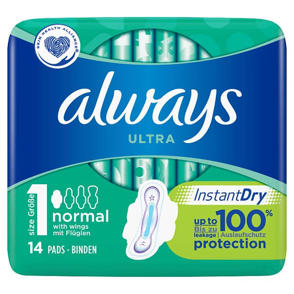 Always Ultra Normal with Wings 14pk #