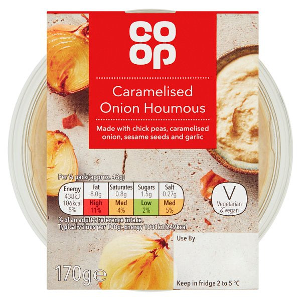 Co-op Caramelised Onion Houmous 170g