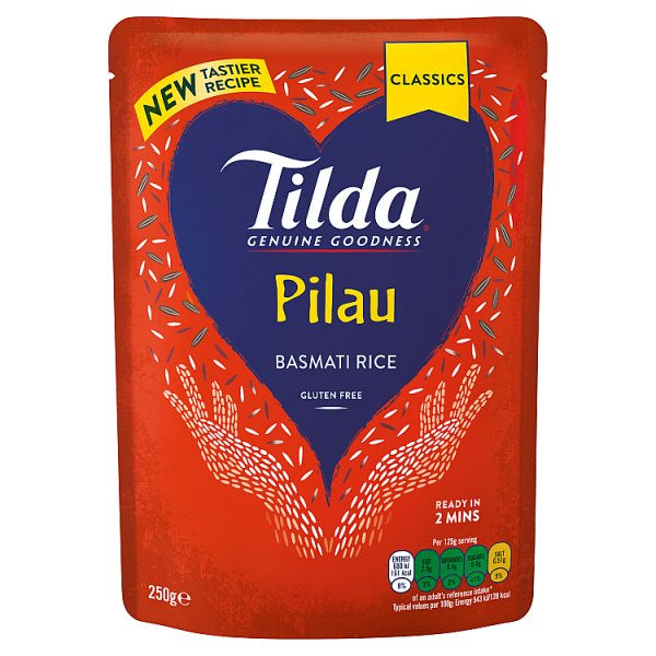 Tilda Steamed Pilau Basmati Rice 250g #