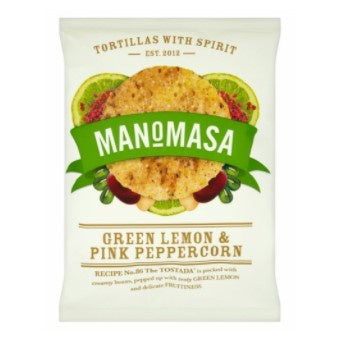 Manomasa Green Lmn & Pink Pprcn Corn Chips 160g