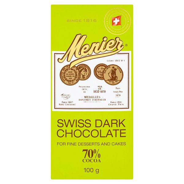 Menier Dark Cooking Chocolate 100g