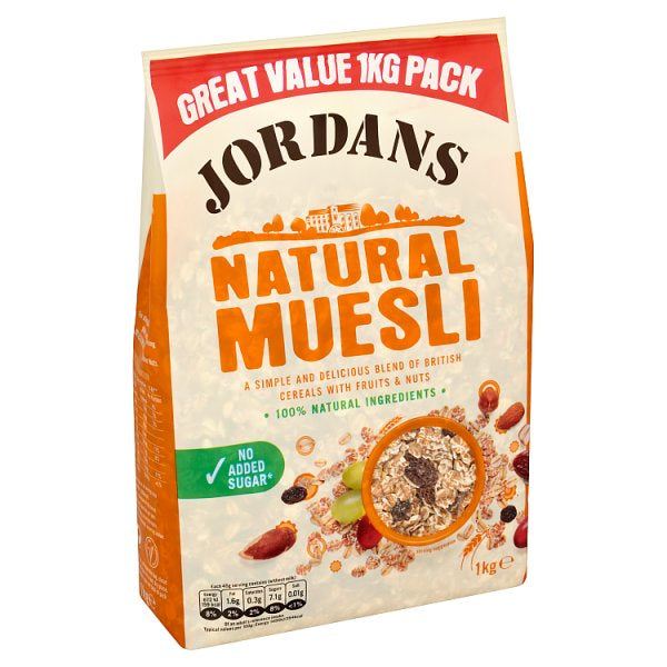 Jordans Natural Muesli no added sugar 1kg