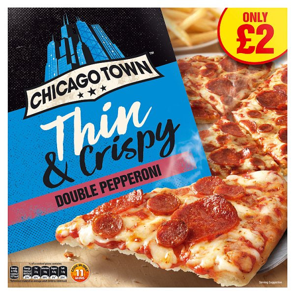 Chicago Town Thin One Double Pepperoni #