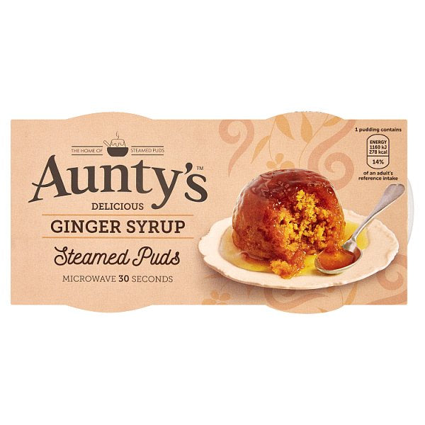 Auntys Ginger Pudding 2pk