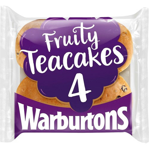 Warburtons 4 Fruited Teacakes