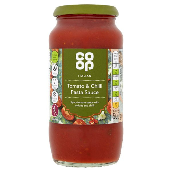 Co-op Tomato and Chilli Pasta Sauce 500g