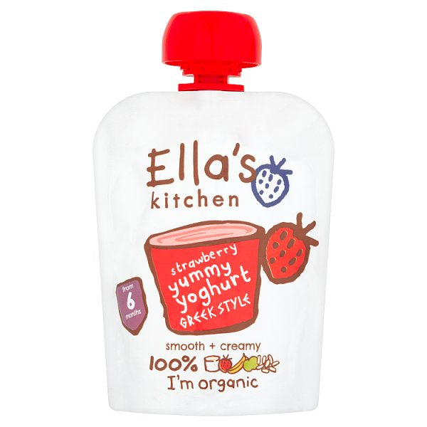 Ella's Kitchen Organic Greek Yoghurt & Strawberry 90g