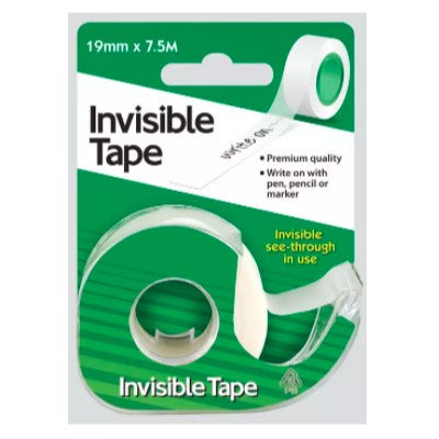 Invisible Tape 19mm x 7.5M on dispenser