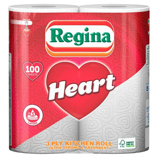 Regina Heart Kitchen Towel 2pk*