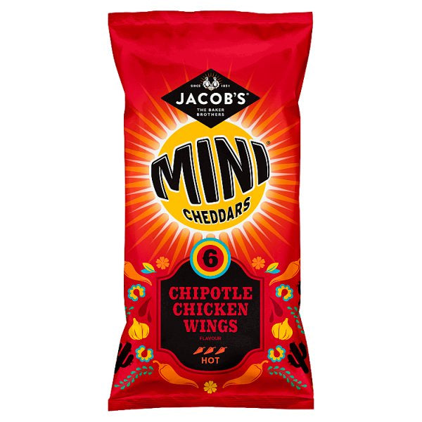 Jacobs Mini Cheddars - chipotle chicken wings 6pk