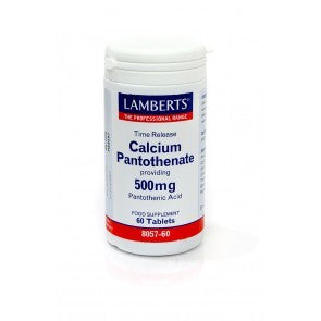 H01-8057/60 Lamberts Calcium Pantothenic 500mg Time-Release*