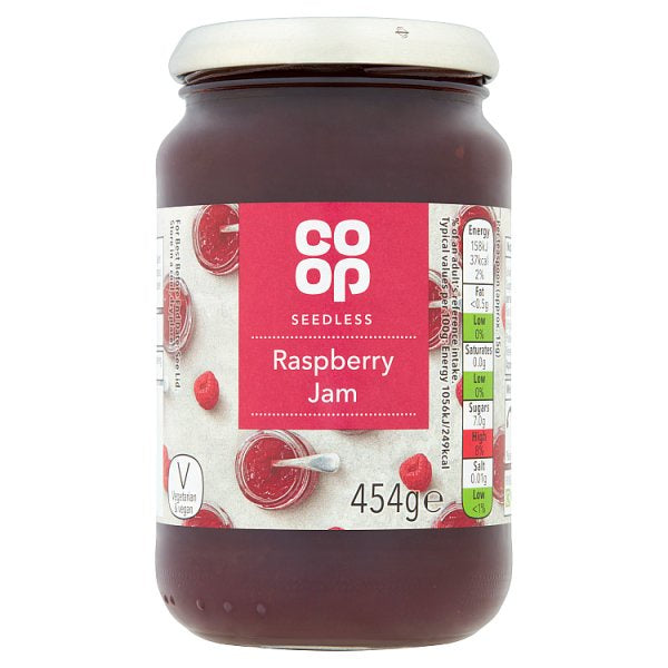 Co-op Seedless Raspberry Jam 454g