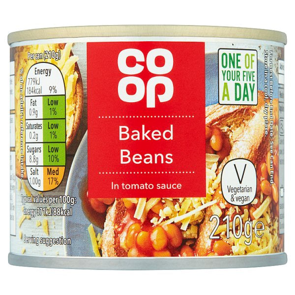 Co-op Baked Beans in Tomato Sauce 210g