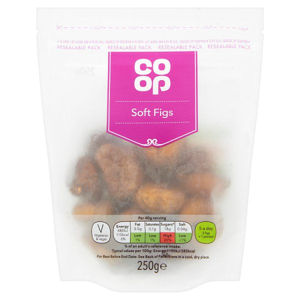 Co-op Ready-to-eat Soft Figs 250g