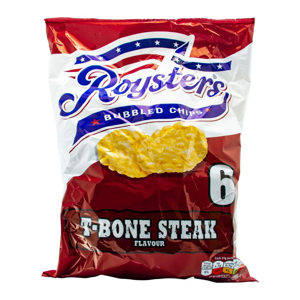 Roysters Chips - T- Bone Steak (6x21g)