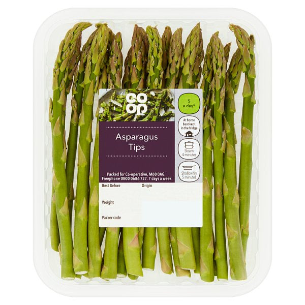 Co Op Asparagus Tips 100g