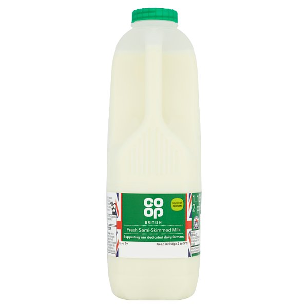Co-op Fresh Semi Skimmed Milk 1.136L