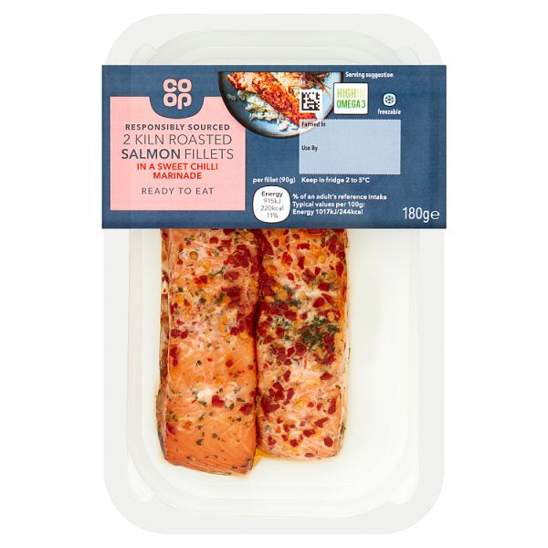 Co-op Smoked Chilli Salmon Fillets 180g