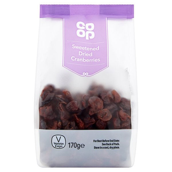 Co-op Sweetened Dried Cranberries 170g