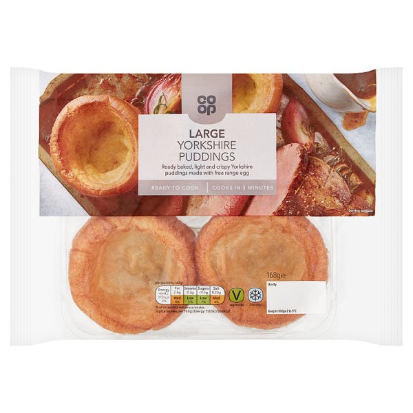 Co -op 4 Rustic Yorkshire Puddings 168g