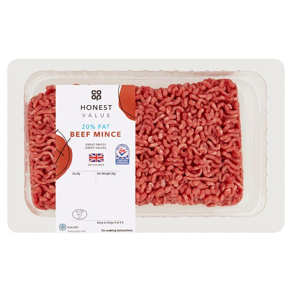 Honest Value 20% Fat Minced Beef 500g