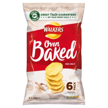Walkers Baked Ready Salted 6pk*