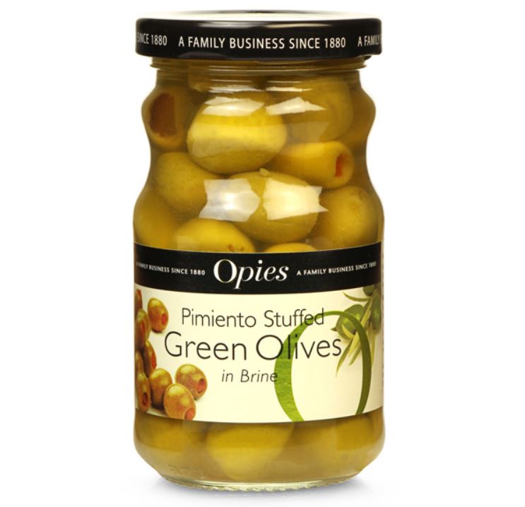 OPIE'S Cocktail Olives stuffed with Pimento 227g