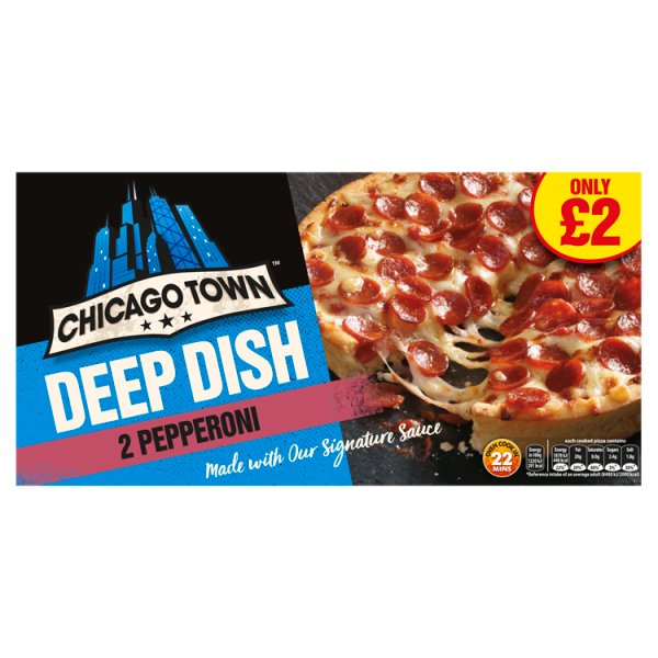 Chicago Town 2 Deep Dish Pepperoni (310g)