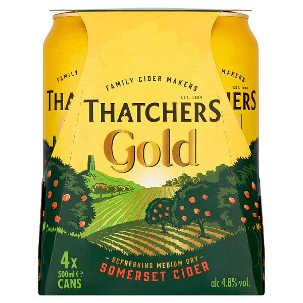 Thatchers Gold Cider Cans 4x500ml