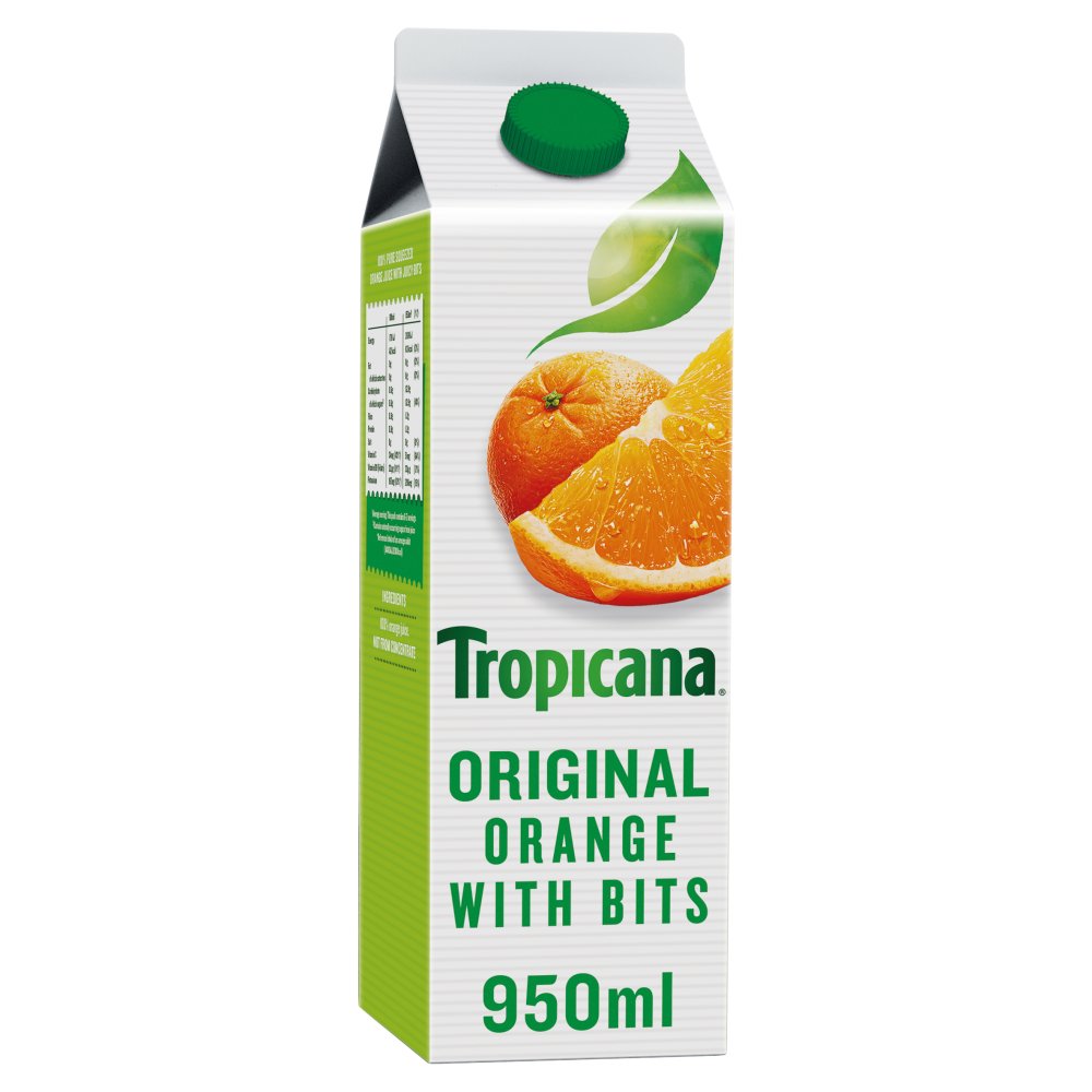 Tropicana Bitty Orange Juice 950ml*