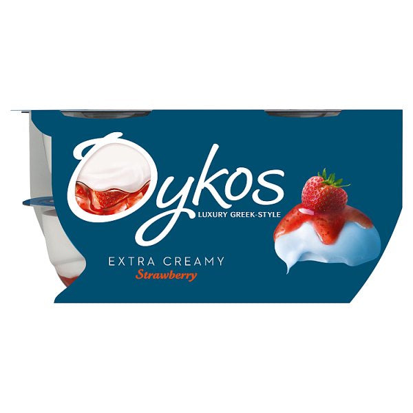 Oykos Strawberry Greek Yogurt 4 x 110g