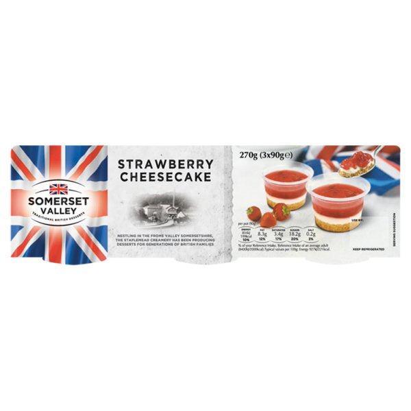 Strawberry Cheesecake 3 x 90g