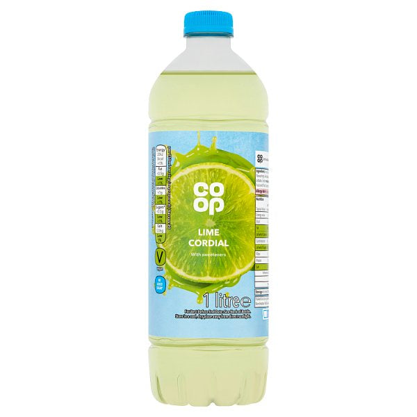 Co-op NAS Lime Cordial 1L*