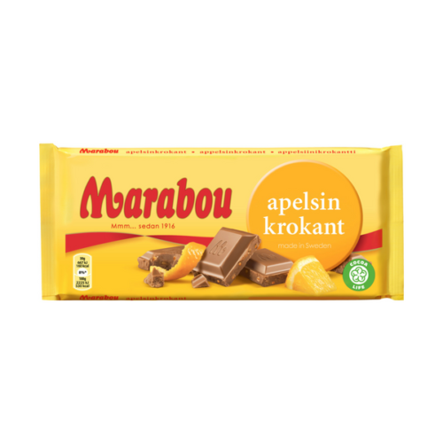 Marabou Chocolate - Orange Crisp  200g *