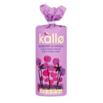 Kallo Rice & Corn Cakes - Blueberry & Vanilla 131g