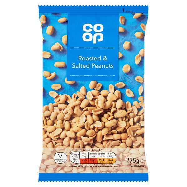 Co-op Large Salted Peanuts 275g*
