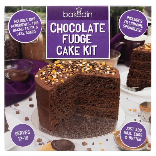 Bakedin Chocolate Fudge Cake Kit 1kg