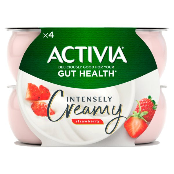 Activia Creamy Strawberry 4x110g #