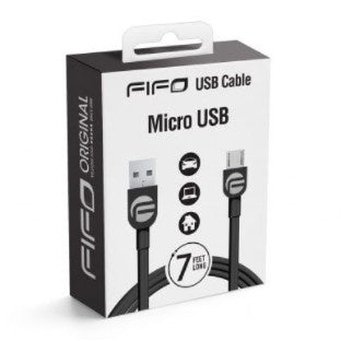 FIFO Colours USB for micro USB Black 7ft*