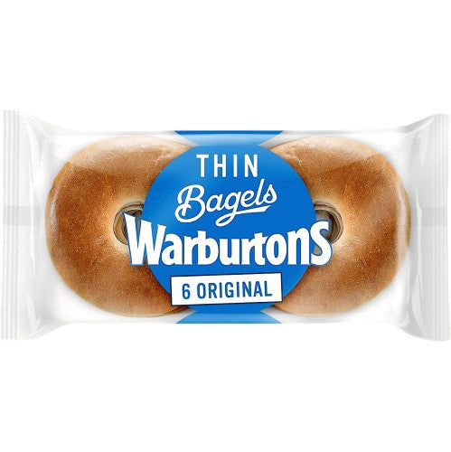 Warburtons 6 Original Thin Bagels