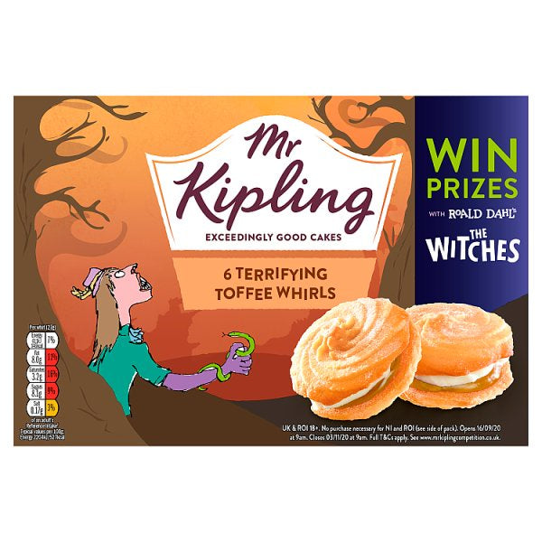 Mr Kipling Toffee Terror Whirl 6pk