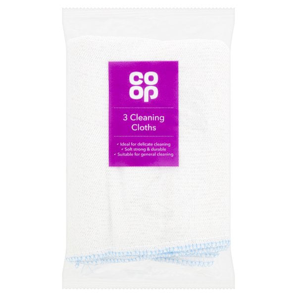 Co-op Cleaning Cloths 3pk*