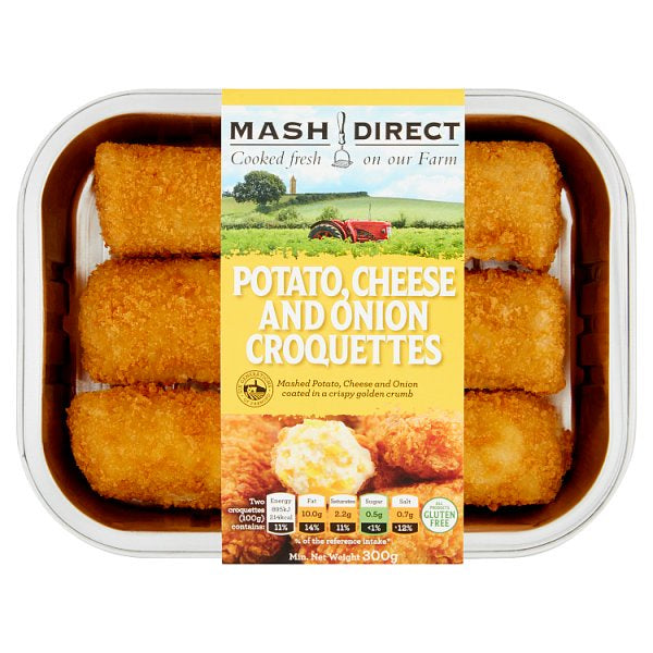Mash Direct Potato, Cheese & Onion Croquettes 300g