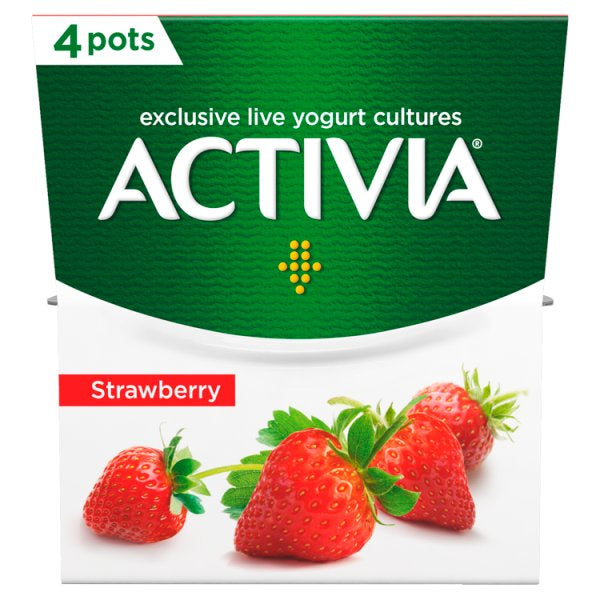 Activia Strawberry Yogurts 4pk #