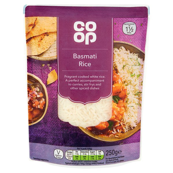 Co-op Basmati Microwave Rice 250g