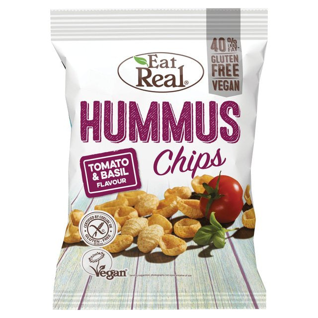EAT REAL Hummus Chips - Tomato & Basil 135g