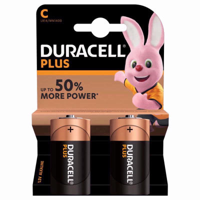 Duracell Plus Battery C size 2 pack*